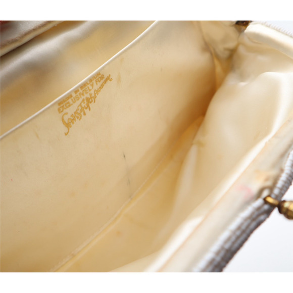 Saks Fifth Avenue Vintage 50's Beaded Coin Purse Clutch - Picture 6 of 8